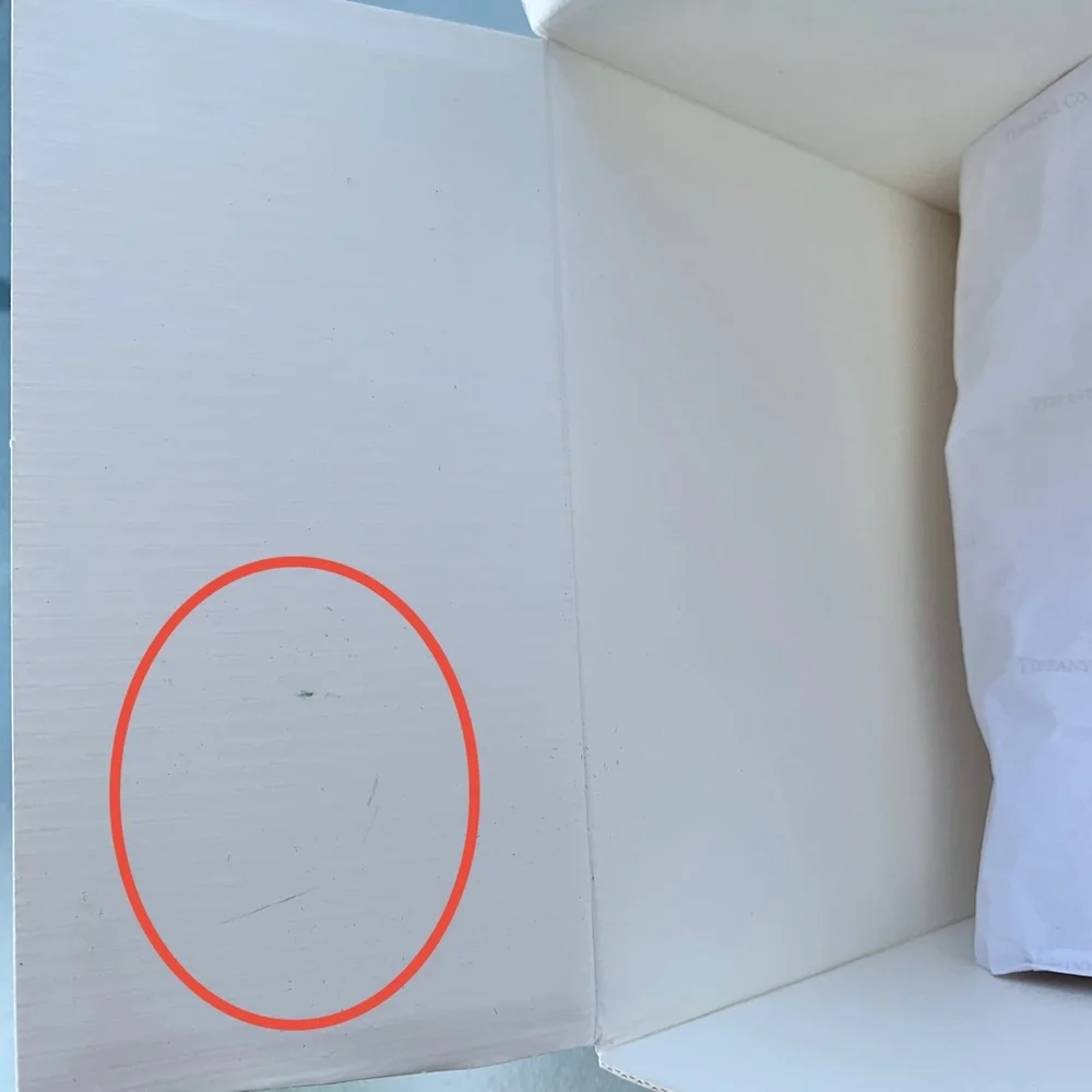 Tiffany & Co. Empty Cube Box No. 148 with Branded Tissue Paper